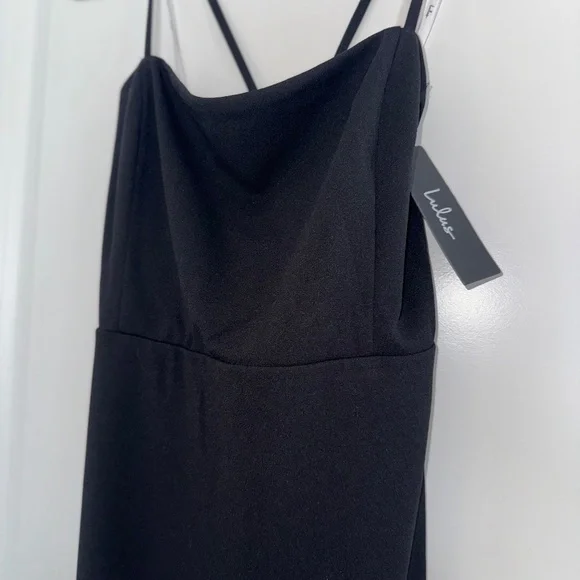 Charming Endearment Black Lace-Up Trumpet Maxi Dress sz XL NWT - Picture 8 of 12